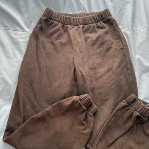 Cozy Brown Brandy Melville Sweatpants